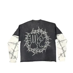 Mixed Emotion Barbed Wire Thermal Long Sleeve