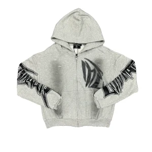 Grey Faded Hoodie Mixed Emotions