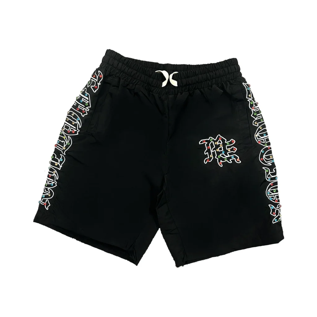 Mixed Emotion Shorts ME nylon rhinestone streetwear