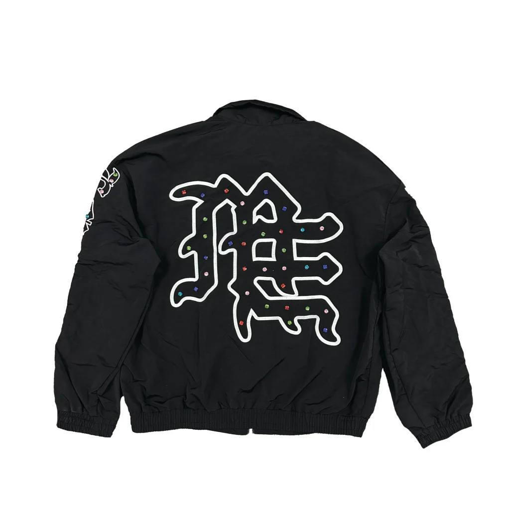 Mixed Emotion ME Rhinestone Nylon Jacket