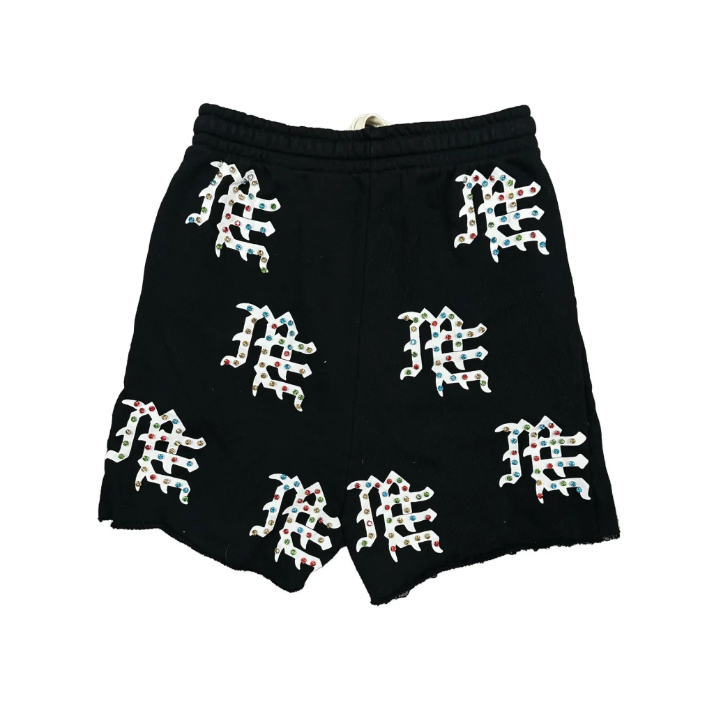 Mixed Emotion Black ME Logo Shorts