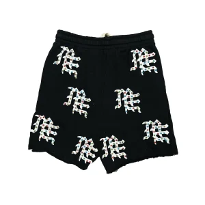 Mixed Emotion Black ME Logo Shorts