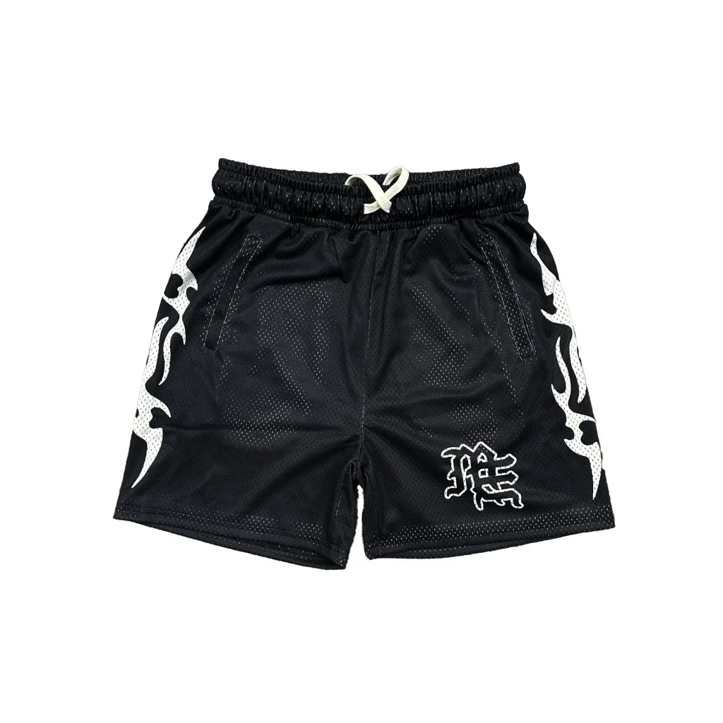 Mixed Emotion Shorts black lightning graphic streetwear