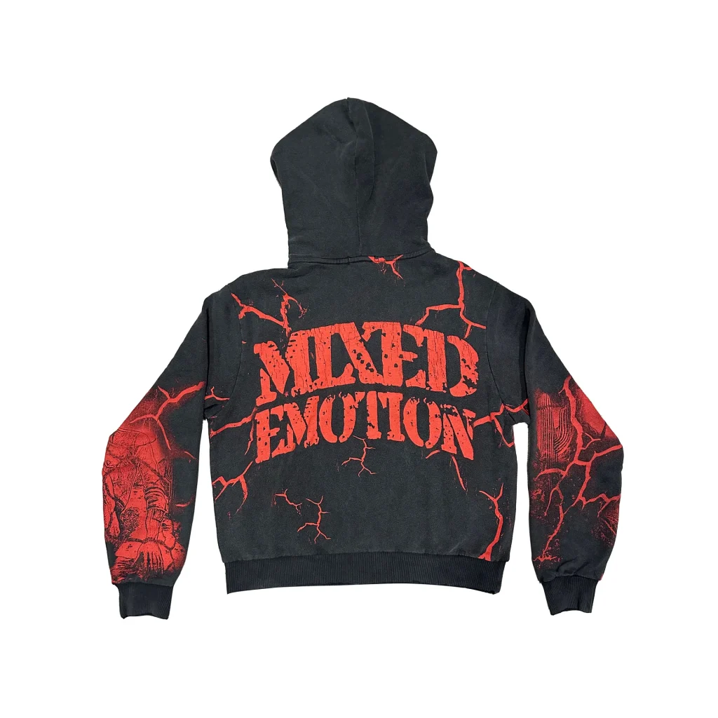 Mixed Emotion Acid Wash "Deserted" Hoodie