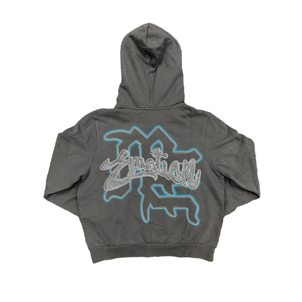 Mixed Emotion Grey "Rhinestone" Hoodie