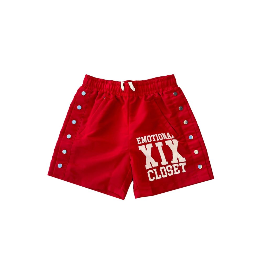 Mixed Emotion Red "Emotional XIX Closet" Backyard Shorts