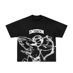 Mixed Emotion Black Blur Cupid Glow Shirt