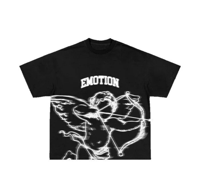 Mixed Emotion Black Blur Cupid Glow Shirt