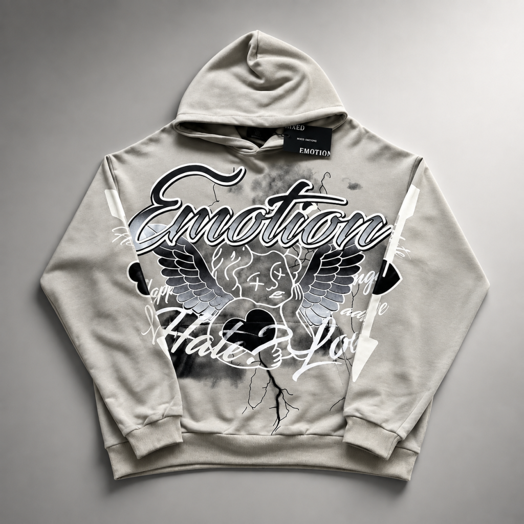 Mixed Emotion Graffiti Grey Tracksuit