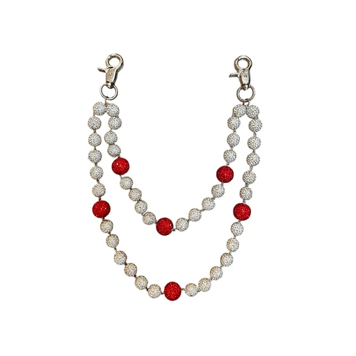 Mixed Emotion Red Crystal Jean Keychain