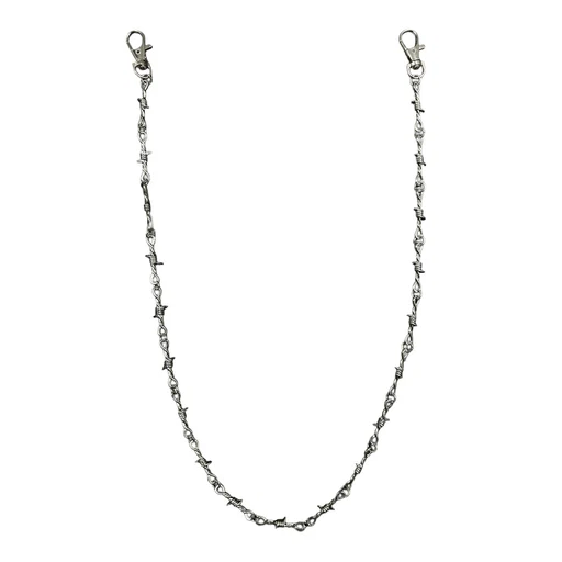 Mixed Emotion Barbwire Jean Keychain
