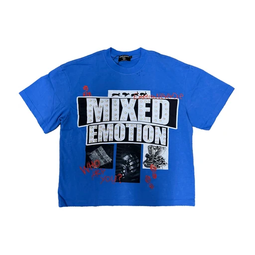 IMG-0211 Mixed Emotion Blue Lost Identity Tee
