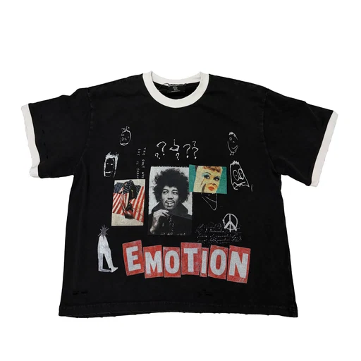 Mixed Emotion Black Static Tee Mixed Emotion Black Static Tee
