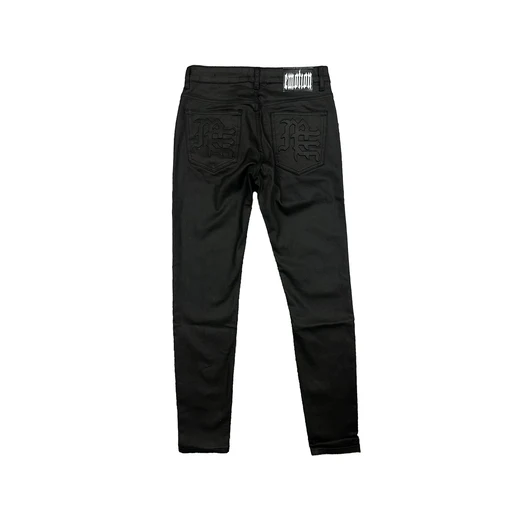 Mixed Emotion Blackout Wax Denim