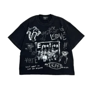 Mixed Emotion Black Chaos Tee